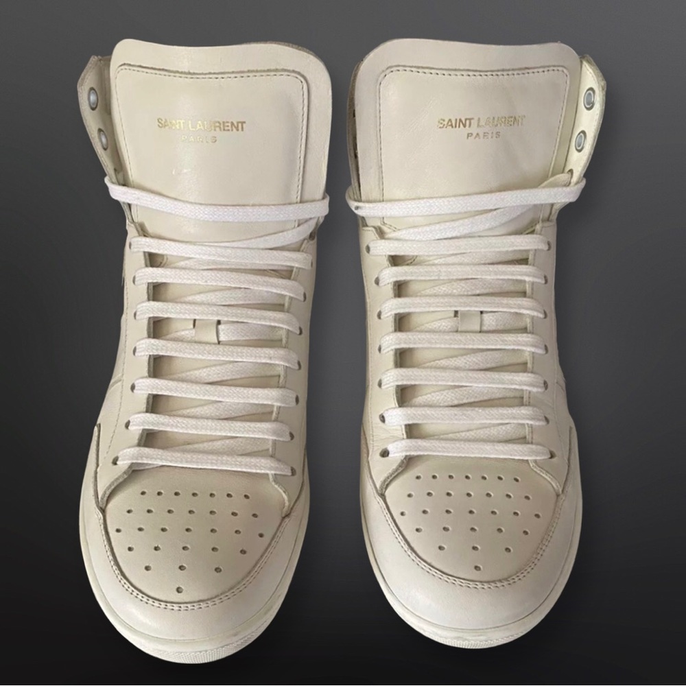 Saint Laurent Mens High Top Sneakers Size 43